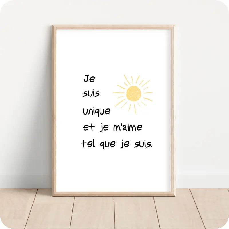 Je suis unique et je m'aime tel que je suis LES PETITS POSITIFS