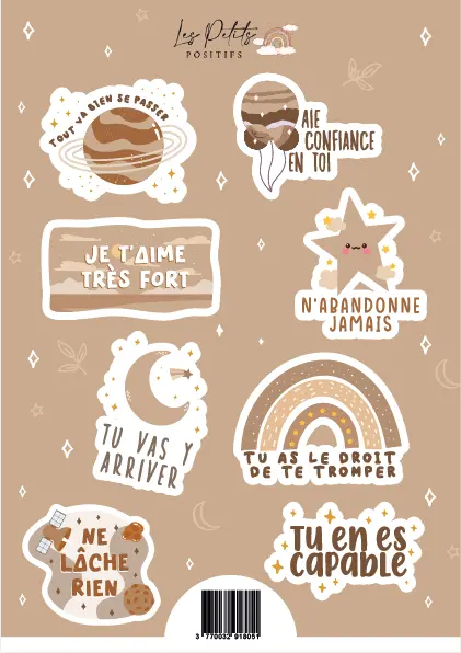 StellarBrave - Stickers autocollant LES PETITS POSITIFS