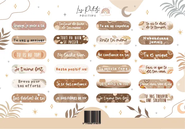 Stickers stylo - Affirmation positive LES PETITS POSITIFS